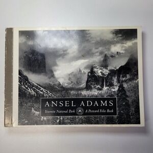 Ansel Adams Yosemite National Park Postcard Folio Book 1999 Photography B n W